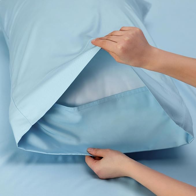 Bedsure California King Sheet Sets, Cooling Sheets, Rayon Derived from Bamboo - Image 6