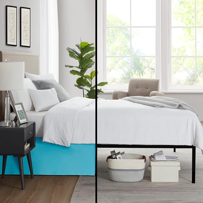 Nestl Beach Blue Twin XL Bed Skirt - Image 6