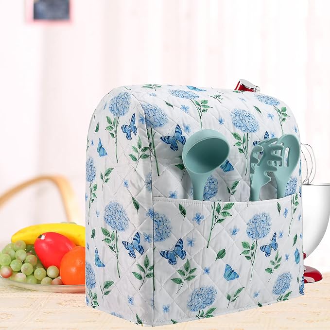 Stand Mixer Cover, Hydrangea Kitchen Mixer Cover Compatible - Image 7