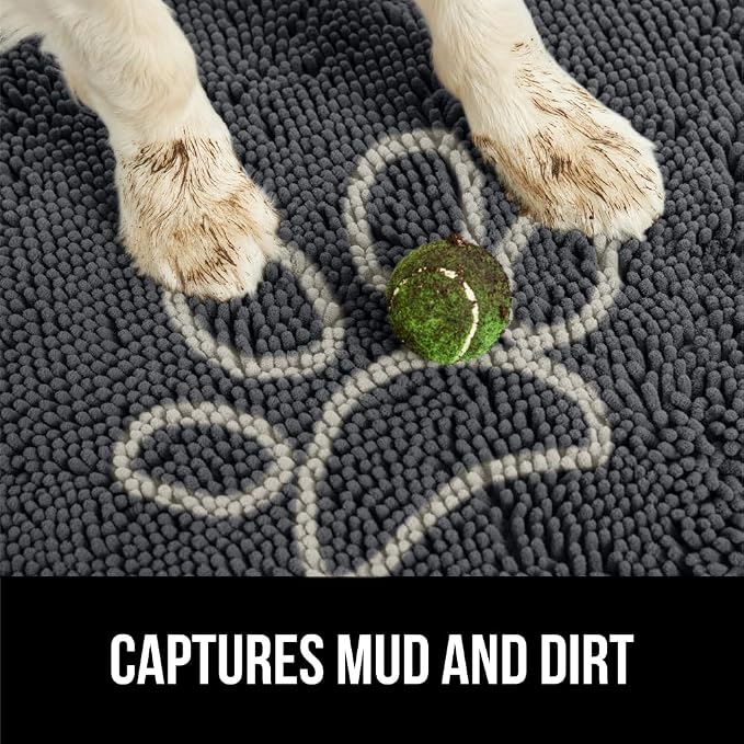 GORILLA GRIP SOAKSTOPPER Dog Door Mat, 48x30 Machine Washable Rug Absorbent - Image 3