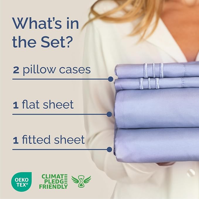 Queen Size 4 Piece Sheet Set - Image 2