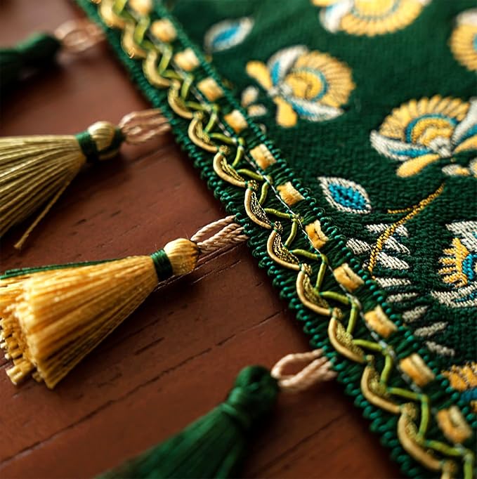 13×72 Inch Table Runner, Retro-Luxury Tassels Series - Image 5
