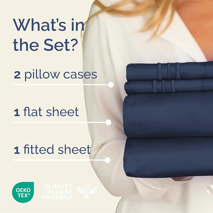 Queen Size 4 Piece Sheet Set - Image 2