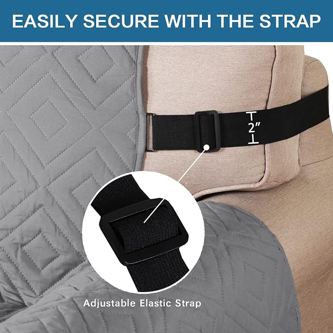 H.VERSAILTEX Reversible Loveseat Cover Furniture Protector Anti-Slip Water - Image 4