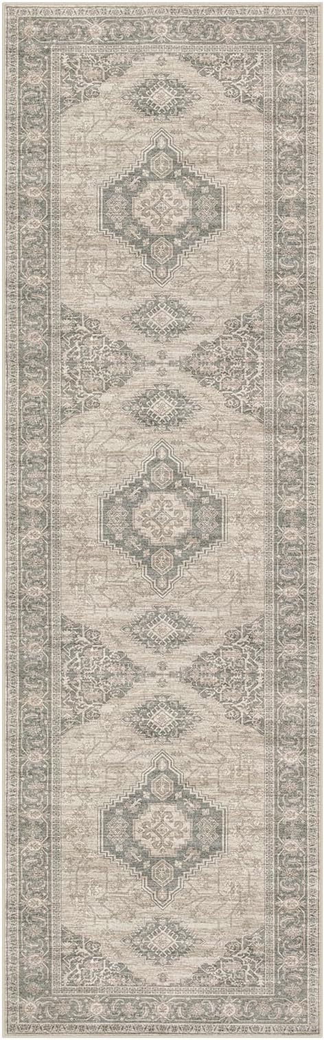 Lahome Oriental Washable Rug Runner, 2x8 Ultra-Thin Hallway Runner Rug - Image 8