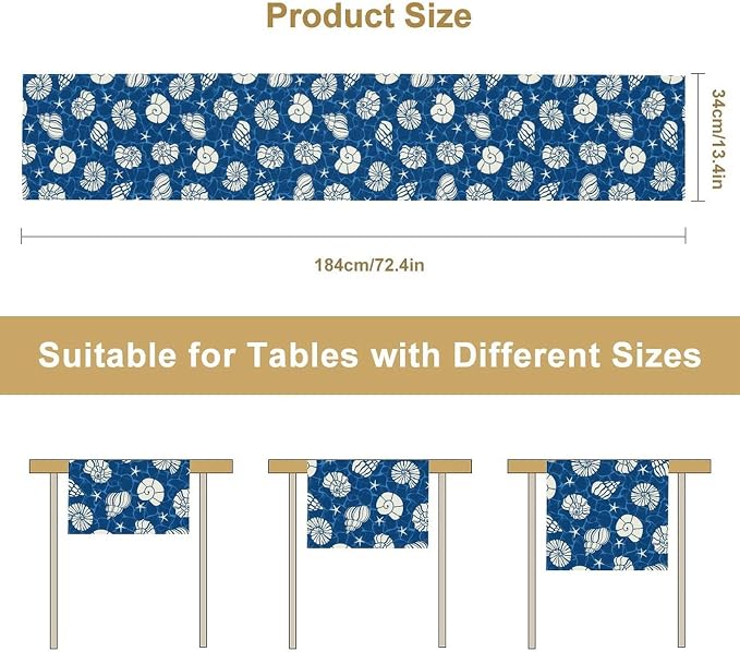 Ocean Conch Tiers and Table Runner - Image 3
