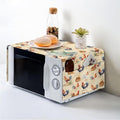 ZFRXIGN Vintage Chicken Microwave Oven Cover Dustproof Top Cover Linen Toaster by ZFRXIGN