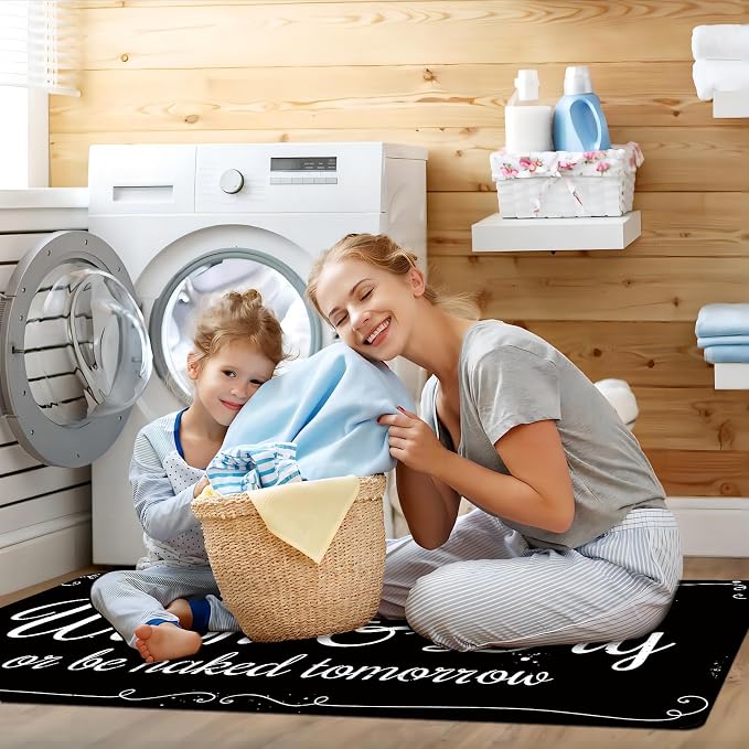 Laundry Room Rug Non Slip Floor mats Farmhouse Large Laundry Rugs - Image 3