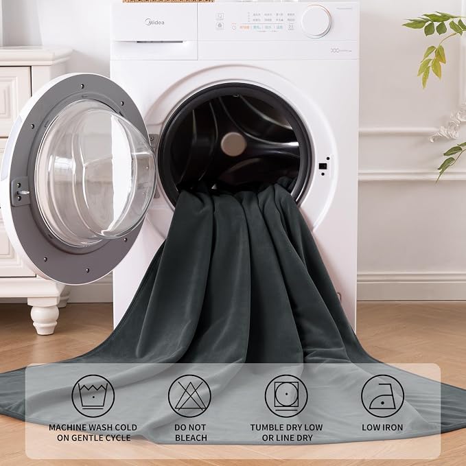 QiyI Waterproof Blanket for Bed Couch Sofa, Small Washable Reversible & - Image 6