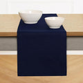 Solino Home Linen Navy Blue Table Runner 144 Inches Long by SolinoHome