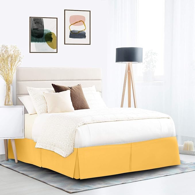 Nestl Yellow Bed Skirt Cal King Size - Image 9