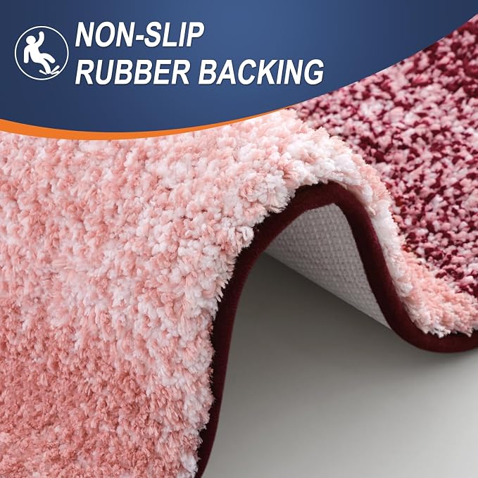 OLANLY Bathroom Runner Rugs 54x24, Extra Soft Absorbent Microfiber Bath Rugs - Image 4