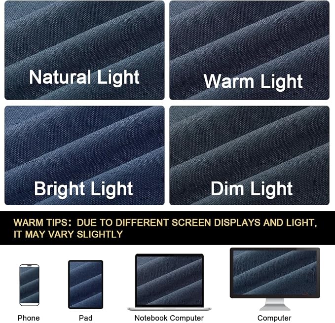 PrinceDeco Navy Blackout Curtains 84 Inches Long, 100% Light Blocking Thermal - Image 8
