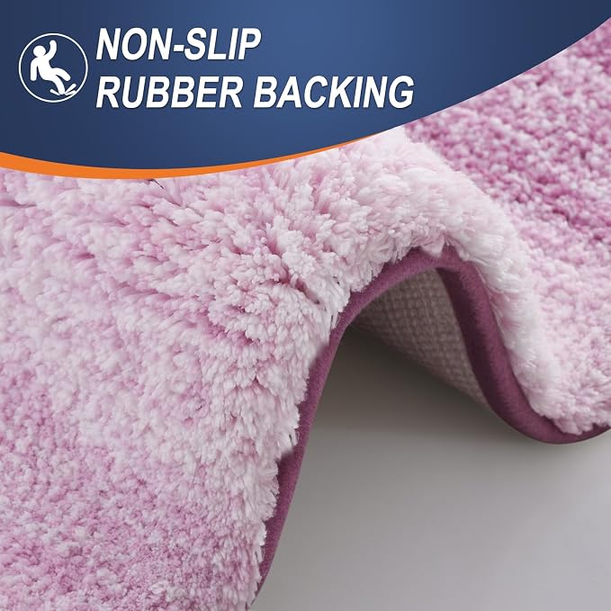 OLANLY Bathroom Runner Rugs 47x20, Extra Soft Absorbent Microfiber Bath Rugs - Image 4