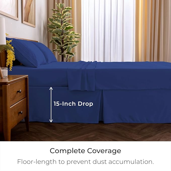 Mellanni Bed Skirt Twin XL Size - Image 2