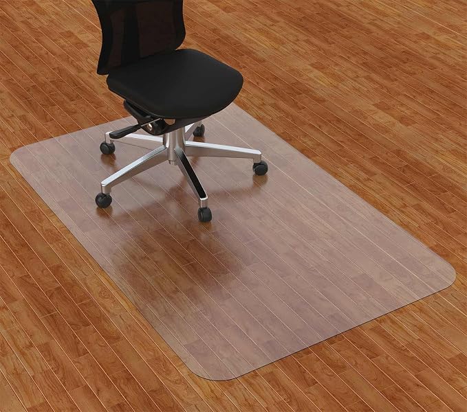 Amyracel Office Chair Mat for Hardwood Floor, 30” x 48” Clear Desk Chair Mat by Amyracel