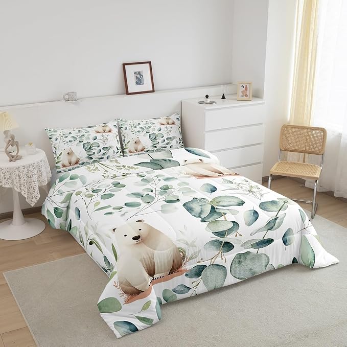 Erosebridal Boys Cartoon Animal Toddler Size Comforter Set - Image 3