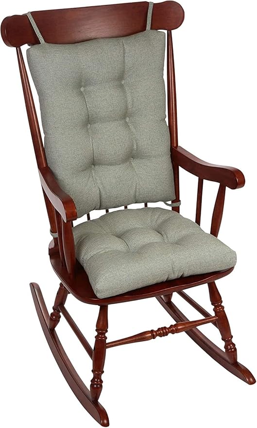 Klear Vu Omega Non-Slip Rocking Chair Cushion, Assembled in USA, Thick Tufted by KlearVUHomeTextiles