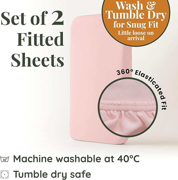 GOTS Organic Bedside Bassinet Sheets 33x20 - Image 6