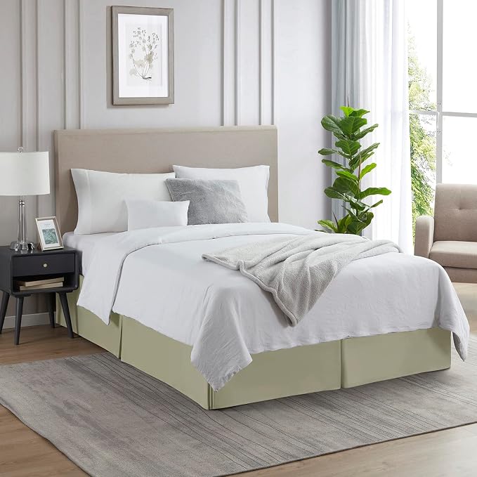 Nestl Green Full Bed Skirt - Image 4