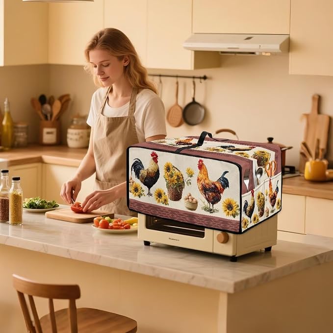 Air Fryer Toaster Oven Dust Cover Washable Convection Oven Cover Farmhouse - Image 3