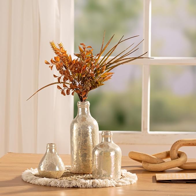 Ceramic Vase Set of 3, Decorative Vases Home Decor Modern Neutral Flower - Image 6