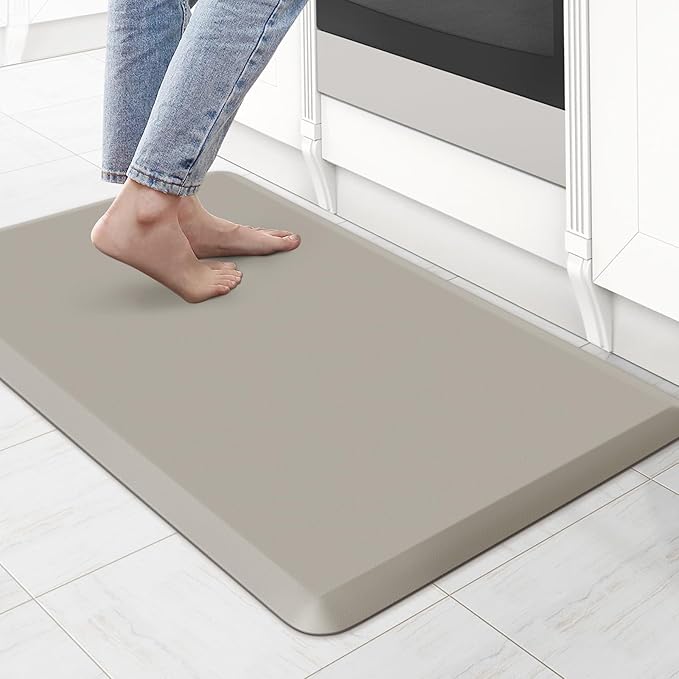 KitchenClouds Kitchen Mat Cushioned Anti Fatigue Rug 17.3"x28" Waterproof Non by KitchenClouds