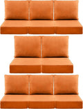 Luxury 6" Outdoor Cushions for Patio Furniture, Fade Resistant Couch Chair by Pugire