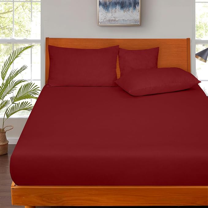 ROYALE LINENS 300 Thread Count 100% Long Staple Combed Cotton Fitted Sheet King - Image 9