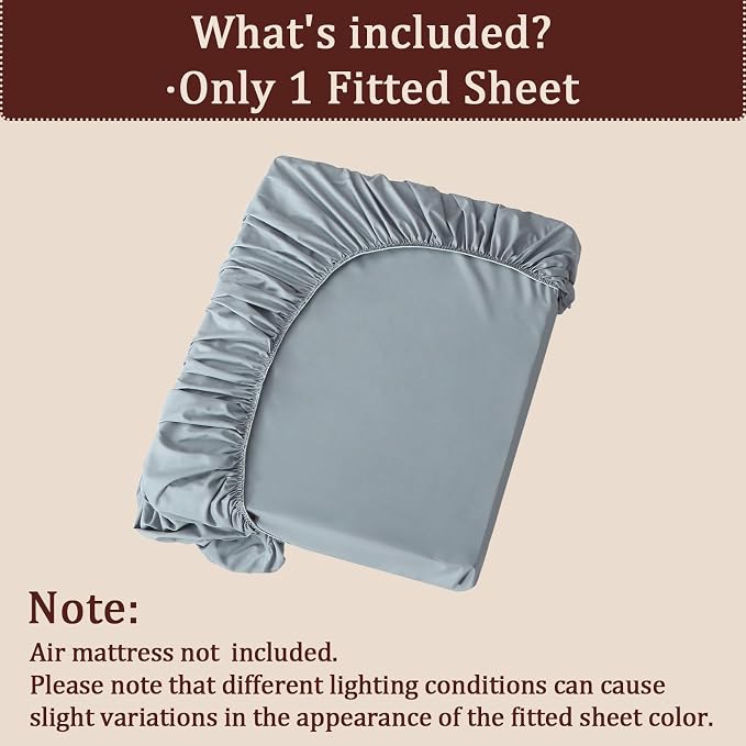 Twin Fitted Sheet for Air Mattress, - Image 6