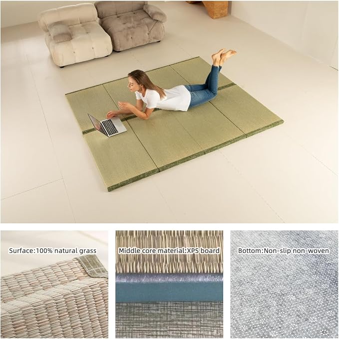 MustMat Tatami Mat Japanese Floor Mattress Traditional Japanese Futon Floor - Image 5