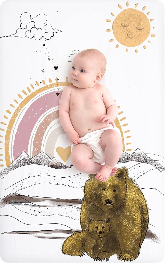 JumpOff Jo - Fitted Mini Crib Sheet by JumpOffJo