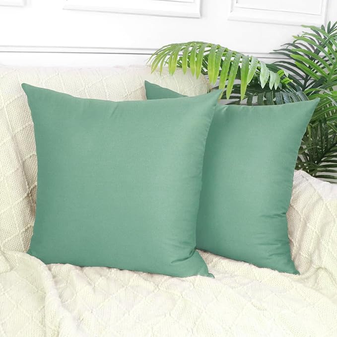Thmyo 4-Pack 100% Cotton Comfortable Solid Decorative Throw Pillow Case - Image 2