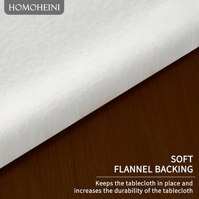 Square Table Cloth, 100% Waterproof Tablecloth Oil Proof Spill Proof Vinyl - Image 5