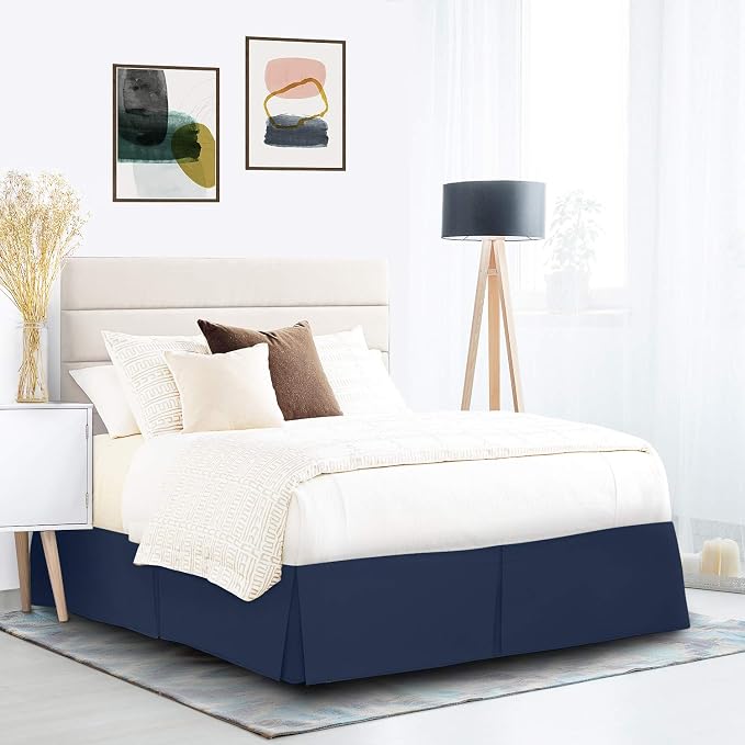 Nestl Navy Blue Full Bed Skirt - Image 9