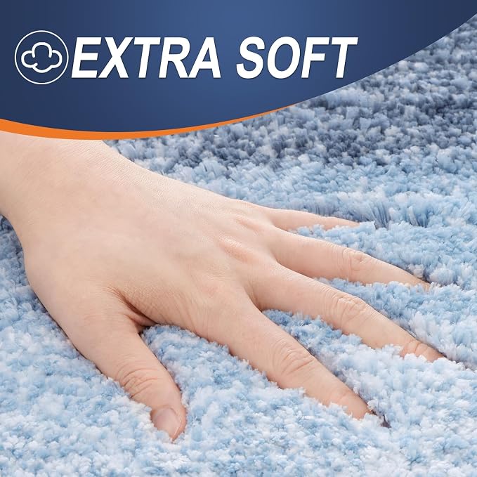 OLANLY Bathroom Runner Rugs 59x20, Extra Soft Absorbent Microfiber Bath Rugs - Image 2