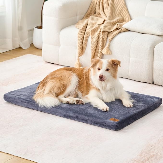 Dog Crate Pad - Dog Bed Large Sized Dogs - XL Memory Foam Pet Bed - Image 9