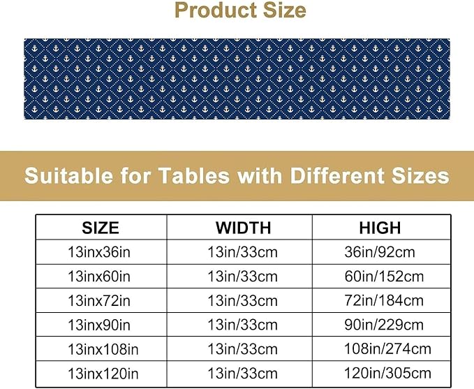 Nautical Anchor Table Runner - Image 4