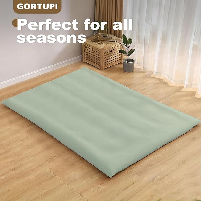 Floor Futon Cover King Size 84" L x 43" W Japanese Floor Futon Mattress - Image 2