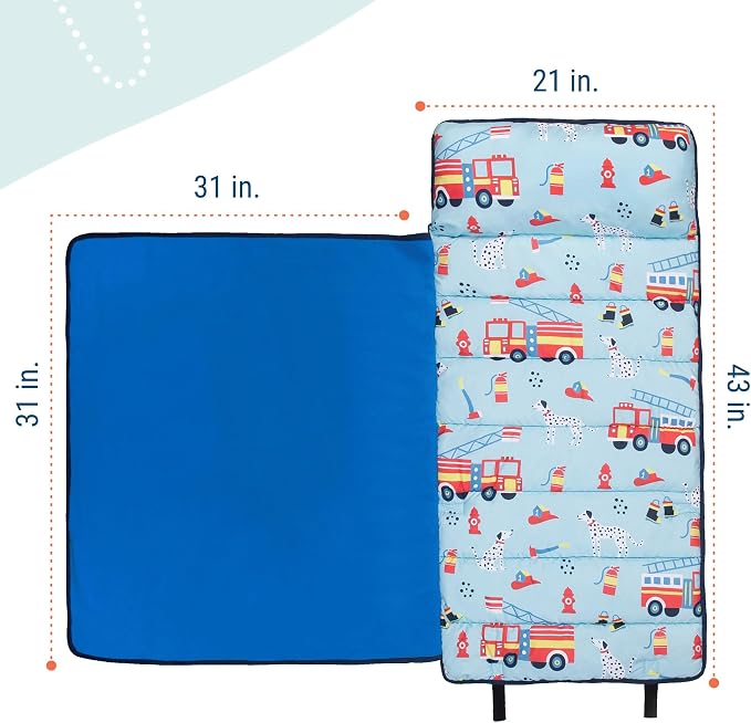 Wildkin 43-inch Kids Nap Mat – Soft Microfiber Toddler Sleeping Mat - Image 4
