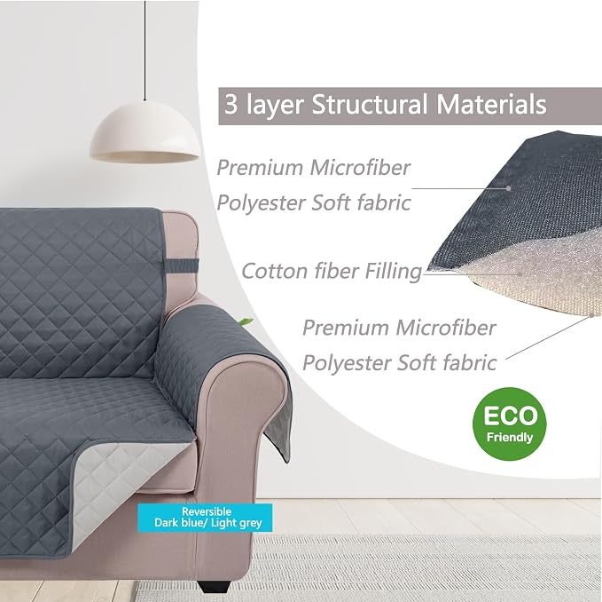 U-NICE HOME 4 Seater Sofa Cover 91 Inch Large Couch Covers - Image 4