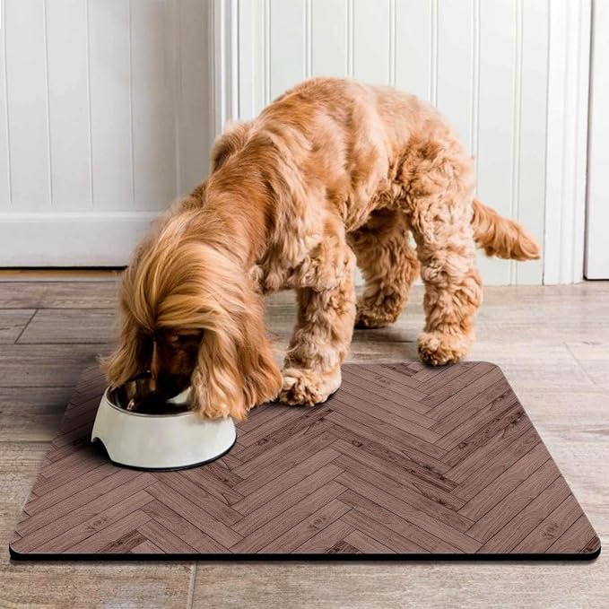 Dog Food Mats for Floors Absorbent, Pet Cat Food Mat - Image 6