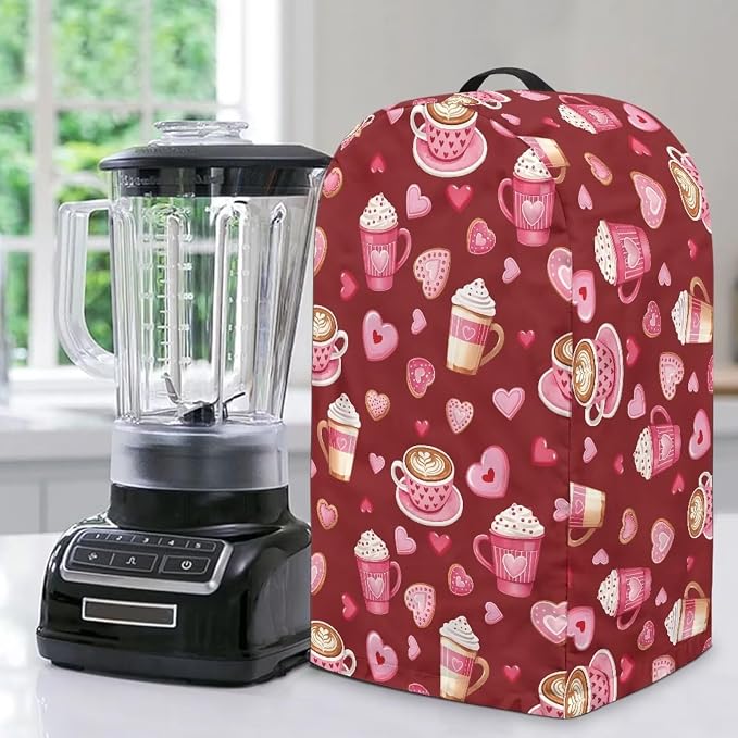 Romantic Kitchen Blender Dust Cover Red Food Processor Heat Dust Protection by Unknown