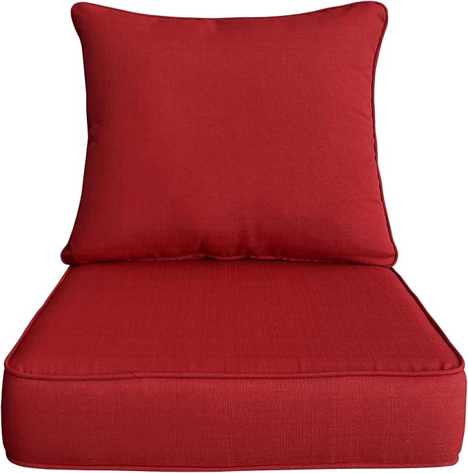 Goodgoods 24x24 inch Outdoor/Indoor Deep Seat Patio Cushion Set of 1 Resilient by Goodgoods