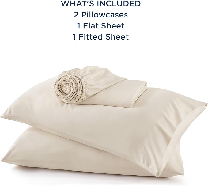 Bedsure Queen Sheet Set, Rayon Derived from Bamboo, Cooling Sheets, Breathable - Image 7