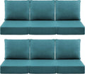 Luxury 6" Outdoor Cushions for Patio Furniture, Fade Resistant Couch Chair by Pugire