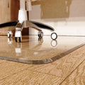 Beveled Edge Office Chair Mat for Carpet or Hardwood Floor 48" x 48" Clear by MESAILUP
