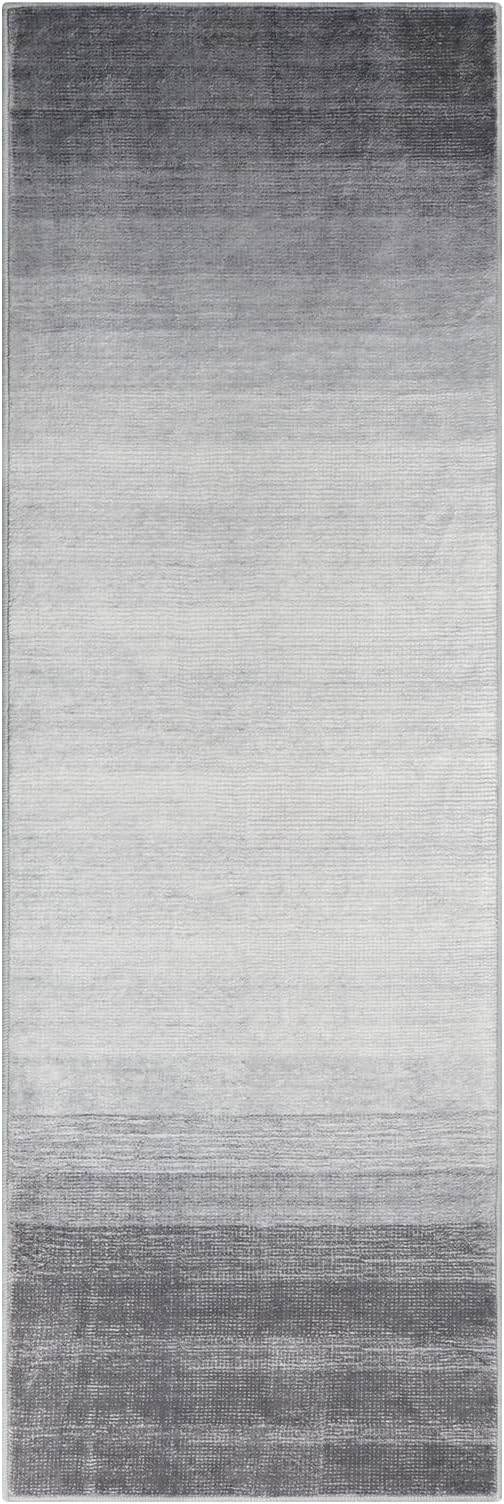 Wonnitar Modern Ombre 2x6 Hallway Runner Rug, Washable Grey Kitchen Rug Runner - Image 8