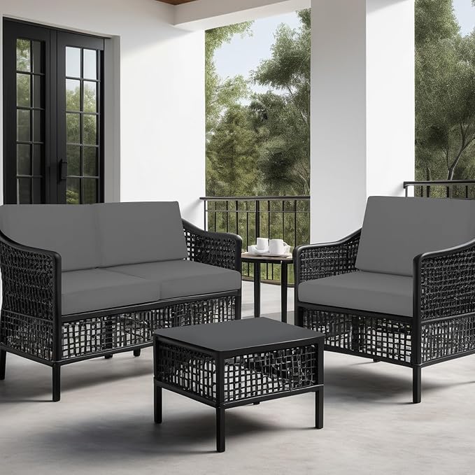 idee-home Outdoor Cushions for Patio Furniture, Outdoor Seat Cushions 28.5 x - Image 4