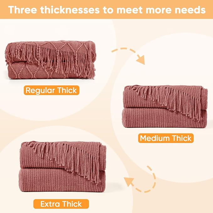 inhand Coral Pink Throw Blanket - Image 6